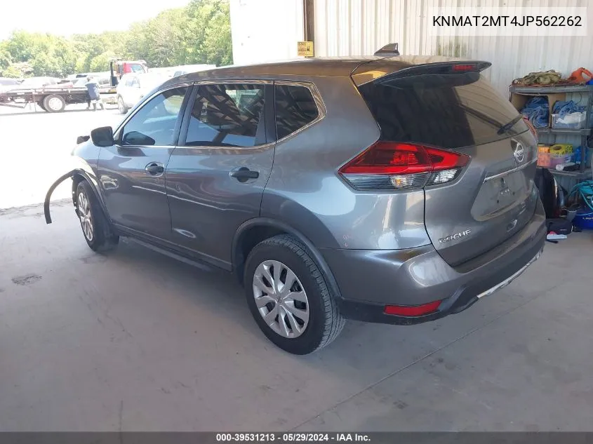 2018 Nissan Rogue S VIN: KNMAT2MT4JP562262 Lot: 39531213