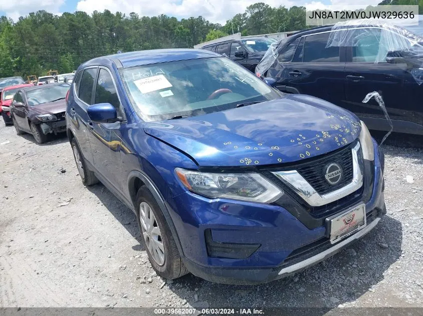 2018 Nissan Rogue S VIN: JN8AT2MV0JW329636 Lot: 39562007