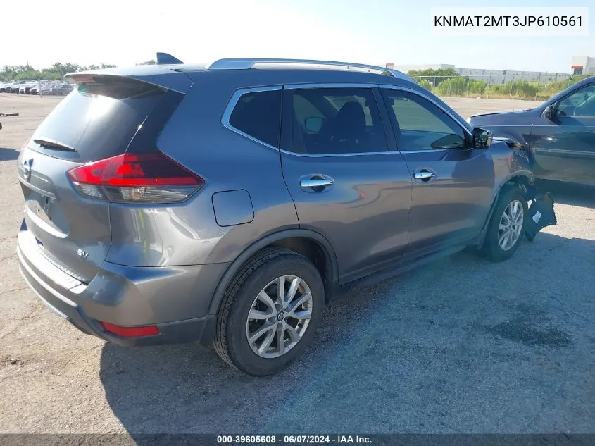 2018 Nissan Rogue Sv VIN: KNMAT2MT3JP610561 Lot: 39605608