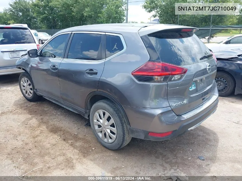 2018 Nissan Rogue S VIN: 5N1AT2MT7JC710049 Lot: 39611919