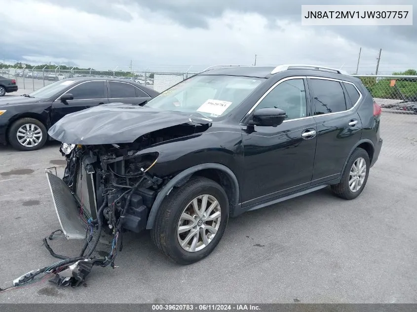 2018 Nissan Rogue Sv VIN: JN8AT2MV1JW307757 Lot: 39620783