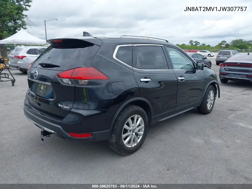 2018 Nissan Rogue Sv VIN: JN8AT2MV1JW307757 Lot: 39620783