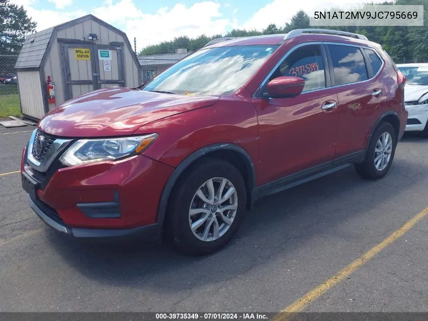 2018 Nissan Rogue Sv VIN: 5N1AT2MV9JC795669 Lot: 39735349