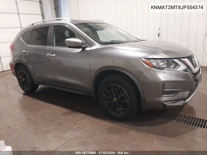 2018 Nissan Rogue Sv VIN: KNMAT2MT8JP554374 Lot: 39770985