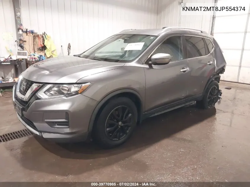 2018 Nissan Rogue Sv VIN: KNMAT2MT8JP554374 Lot: 39770985