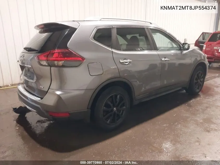 2018 Nissan Rogue Sv VIN: KNMAT2MT8JP554374 Lot: 39770985