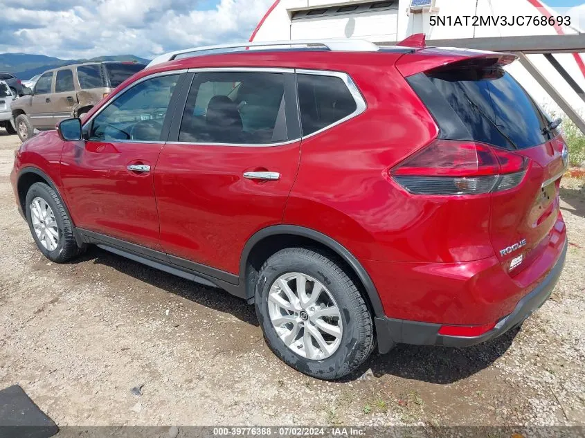 5N1AT2MV3JC768693 2018 Nissan Rogue Sv