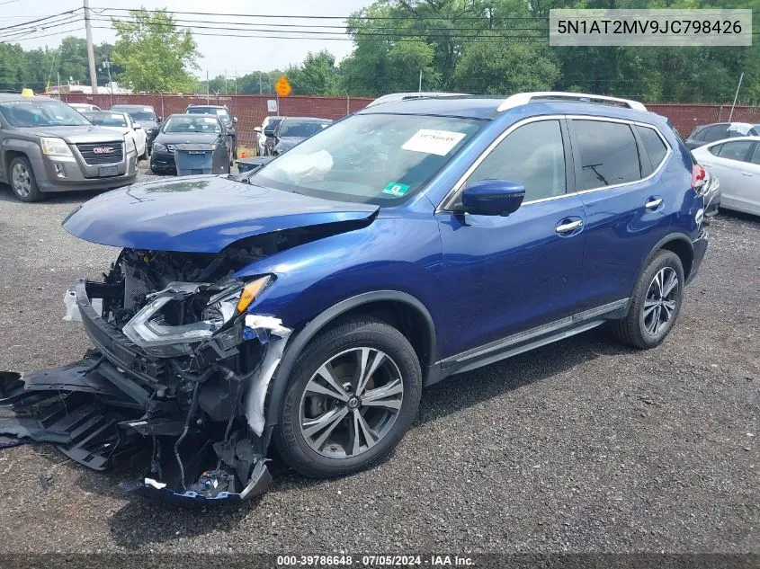 2018 Nissan Rogue Sl VIN: 5N1AT2MV9JC798426 Lot: 39786648