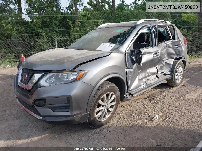 2018 Nissan Rogue Sv VIN: JN8AT2MT8JW450820 Lot: 39792785