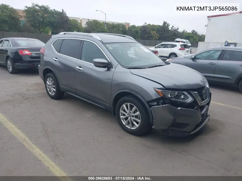 2018 Nissan Rogue Sv VIN: KNMAT2MT3JP565086 Lot: 39828653