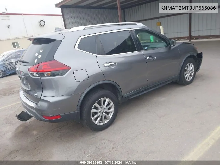 2018 Nissan Rogue Sv VIN: KNMAT2MT3JP565086 Lot: 39828653