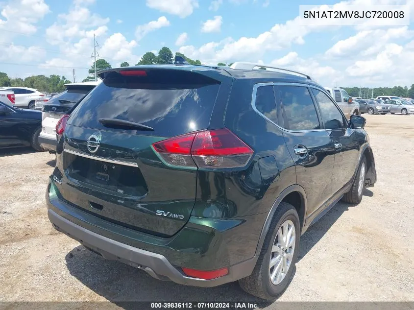 2018 Nissan Rogue Sv VIN: 5N1AT2MV8JC720008 Lot: 39836112