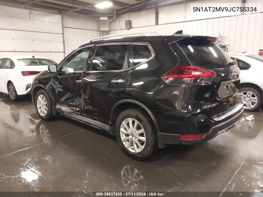 2018 Nissan Rogue Sv VIN: 5N1AT2MV9JC755334 Lot: 39837635