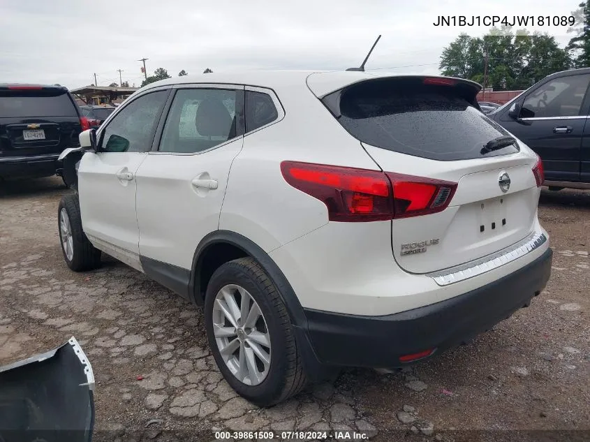 2018 Nissan Rogue Sport S VIN: JN1BJ1CP4JW181089 Lot: 39861509