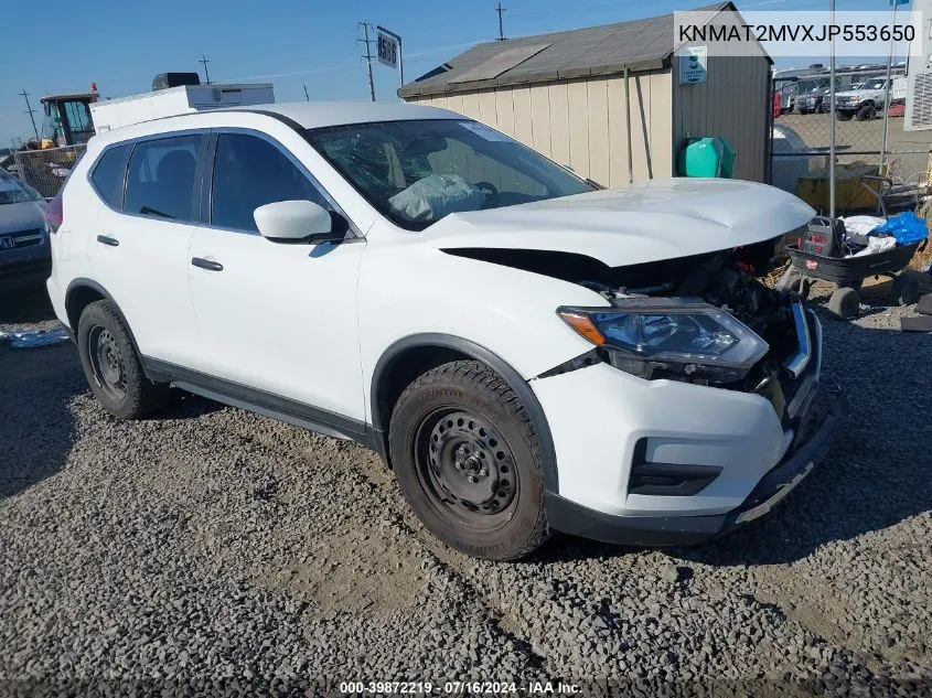 2018 Nissan Rogue S VIN: KNMAT2MVXJP553650 Lot: 39872219