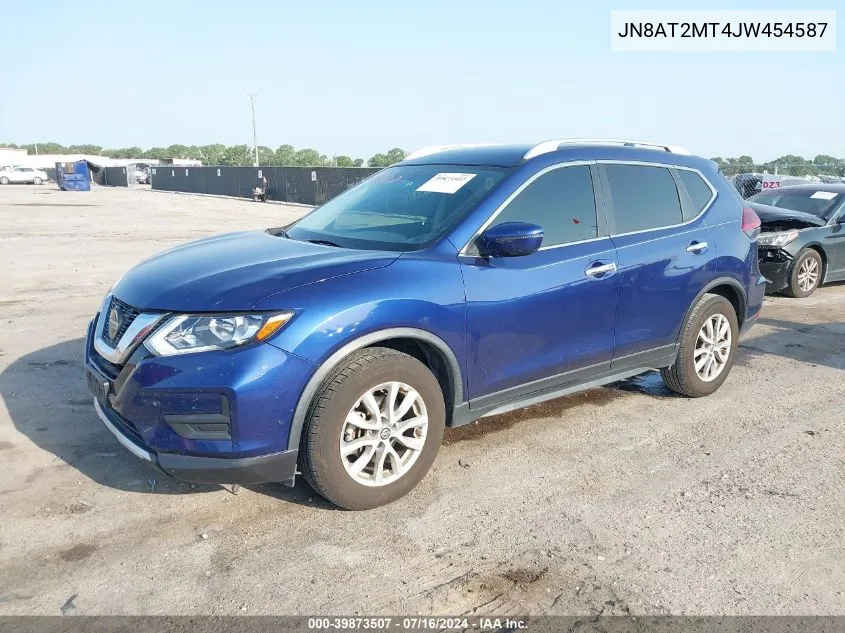 2018 Nissan Rogue Sv VIN: JN8AT2MT4JW454587 Lot: 39873507