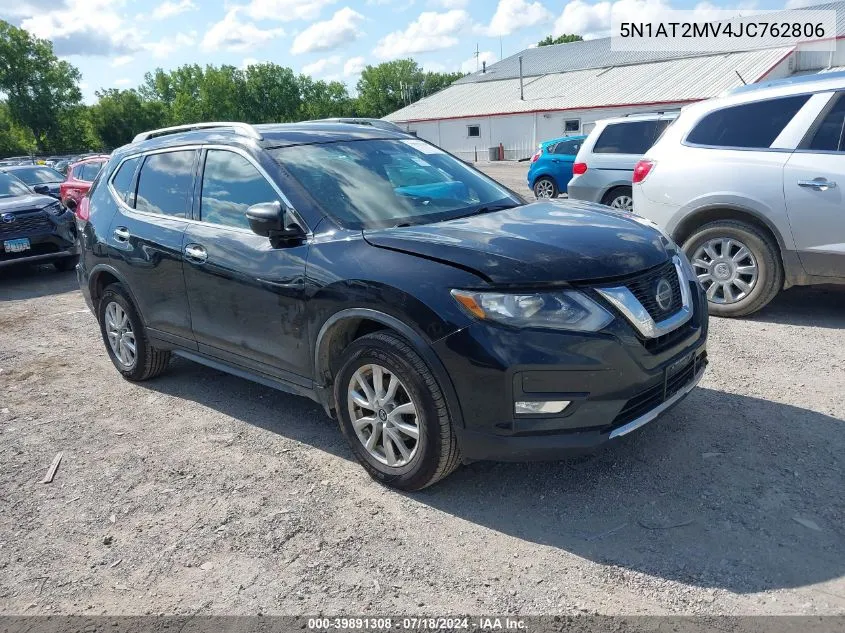 5N1AT2MV4JC762806 2018 Nissan Rogue S/Sl/Sv