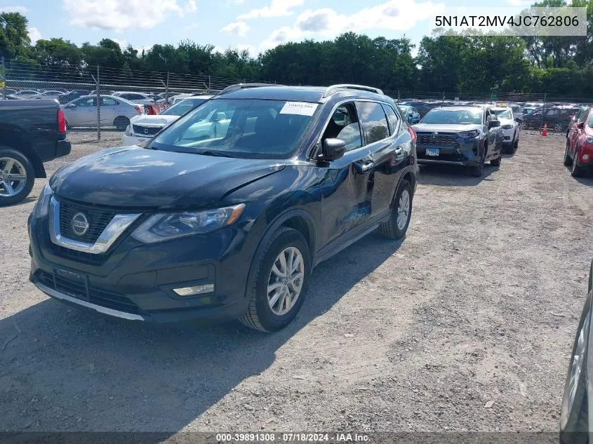 2018 Nissan Rogue S/Sl/Sv VIN: 5N1AT2MV4JC762806 Lot: 39891308