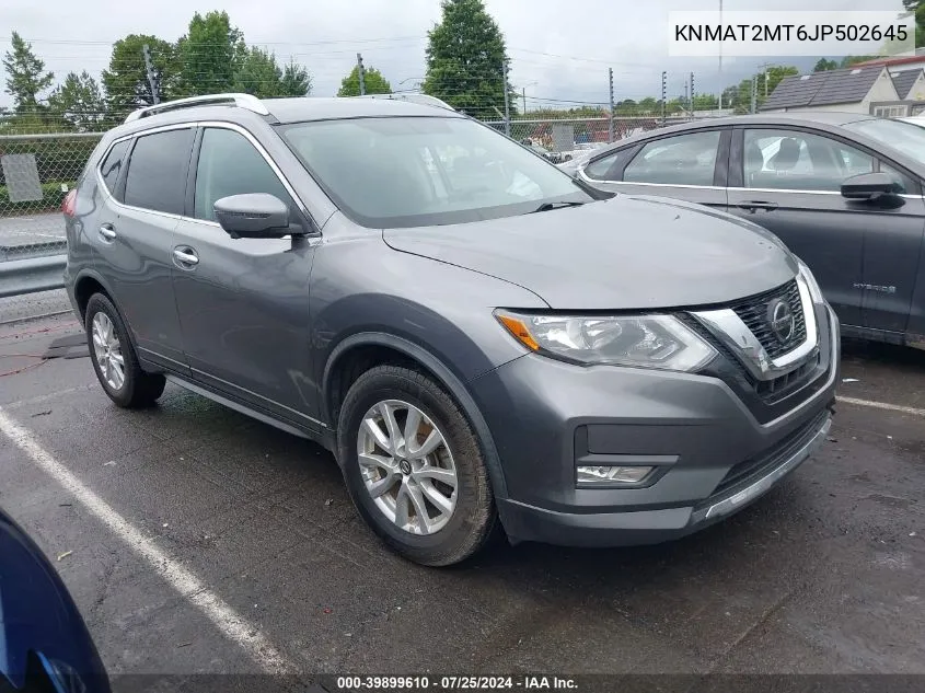 2018 Nissan Rogue Sv VIN: KNMAT2MT6JP502645 Lot: 39899610