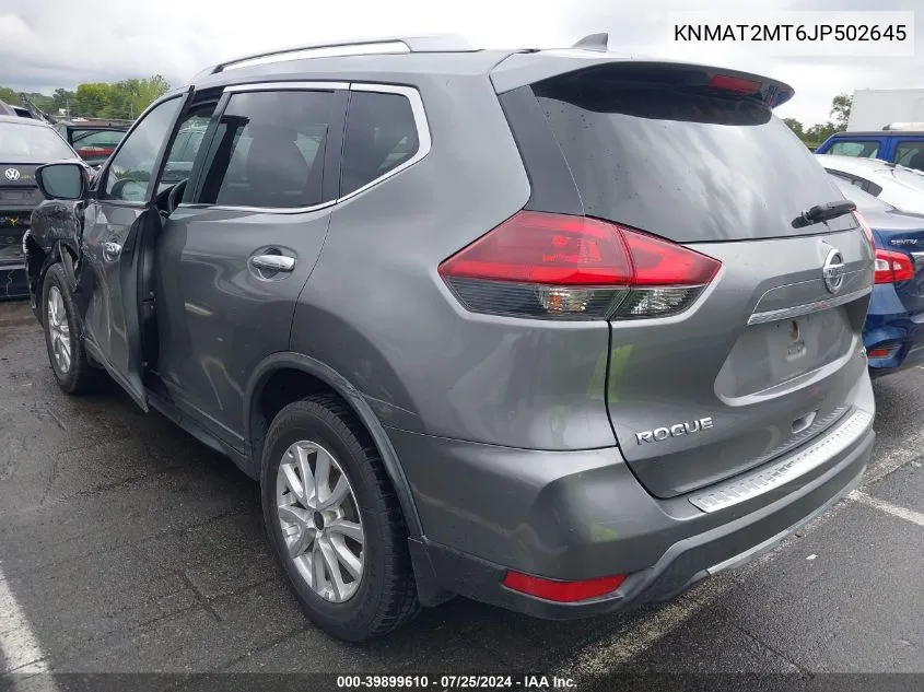 2018 Nissan Rogue Sv VIN: KNMAT2MT6JP502645 Lot: 39899610