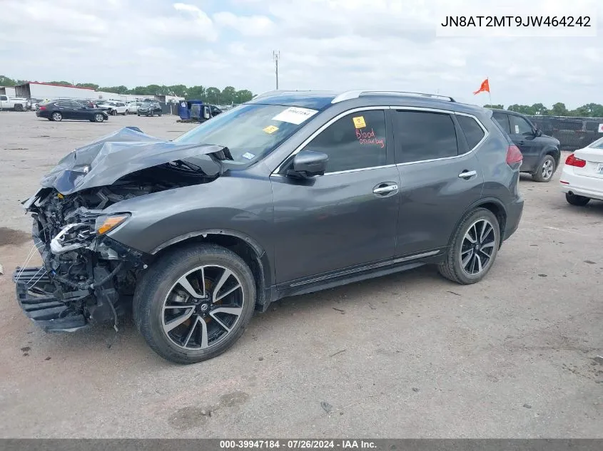 2018 Nissan Rogue Sl VIN: JN8AT2MT9JW464242 Lot: 39947184