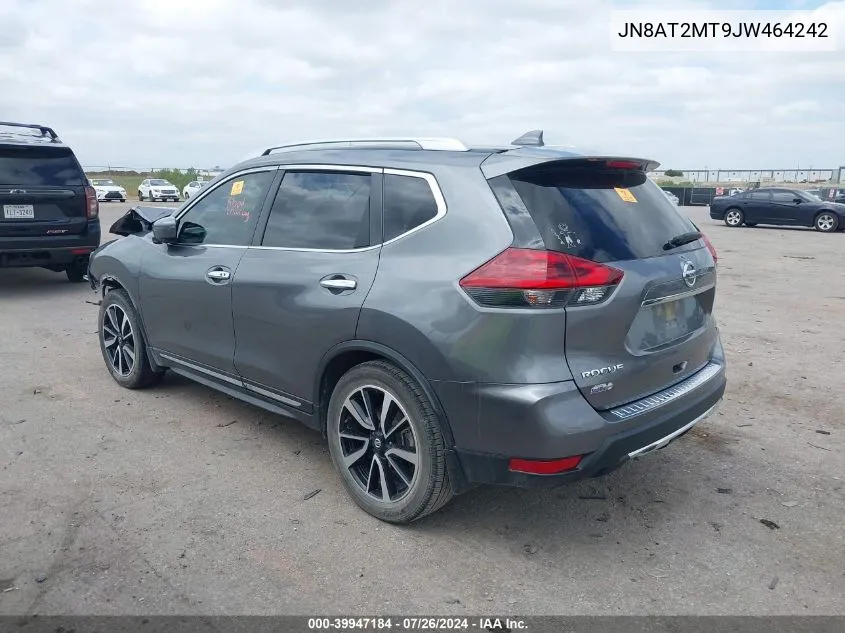 2018 Nissan Rogue Sl VIN: JN8AT2MT9JW464242 Lot: 39947184