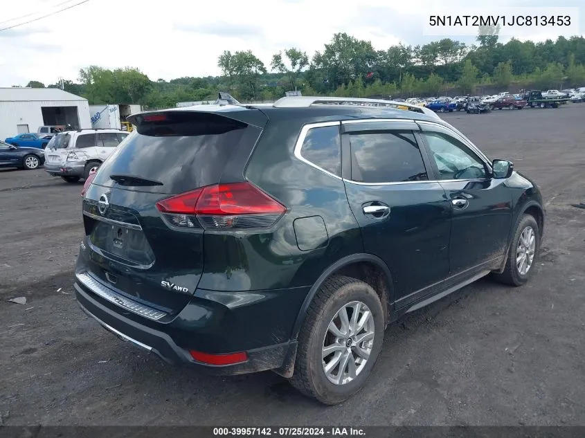 2018 Nissan Rogue Sv VIN: 5N1AT2MV1JC813453 Lot: 39957142