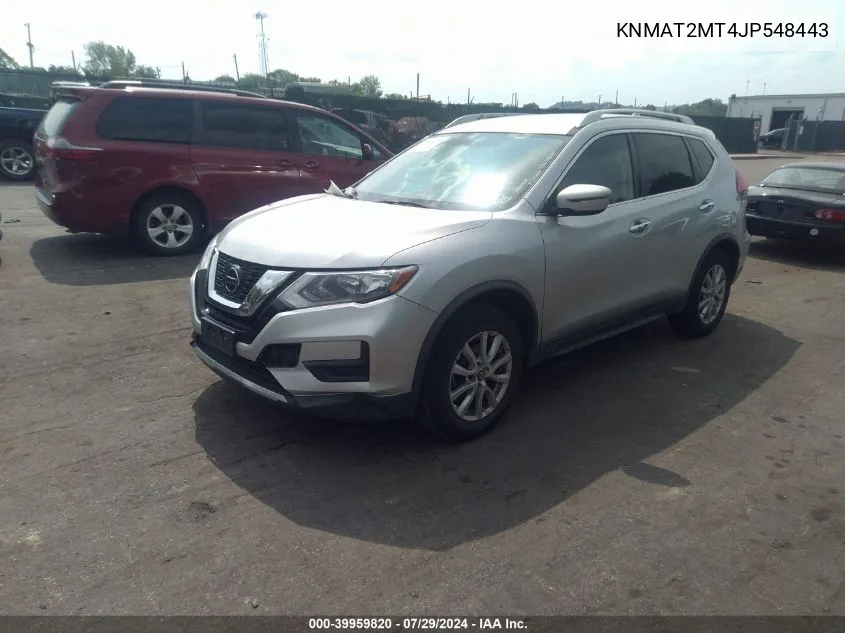 2018 Nissan Rogue Sv VIN: KNMAT2MT4JP548443 Lot: 39959820