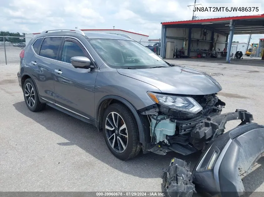 2018 Nissan Rogue Sl VIN: JN8AT2MT6JW486375 Lot: 39960678