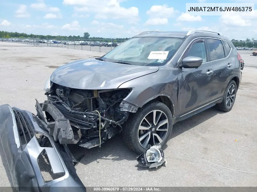 2018 Nissan Rogue Sl VIN: JN8AT2MT6JW486375 Lot: 39960678