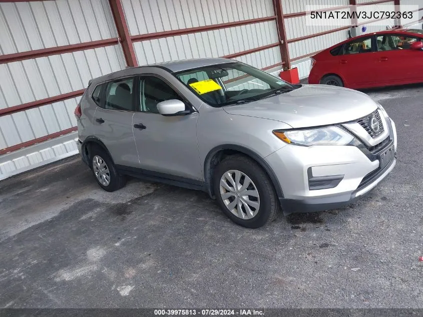 2018 Nissan Rogue S VIN: 5N1AT2MV3JC792363 Lot: 39975813