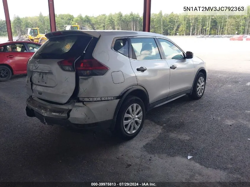 2018 Nissan Rogue S VIN: 5N1AT2MV3JC792363 Lot: 39975813