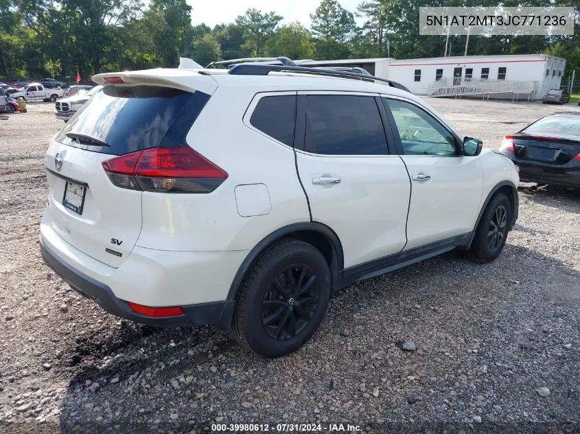 2018 Nissan Rogue Sv VIN: 5N1AT2MT3JC771236 Lot: 39980612