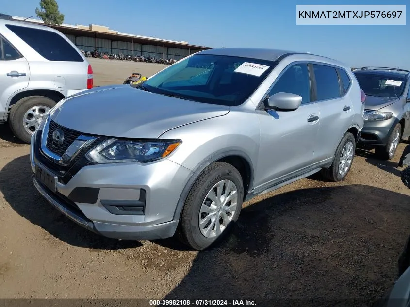 2018 Nissan Rogue S VIN: KNMAT2MTXJP576697 Lot: 39982108