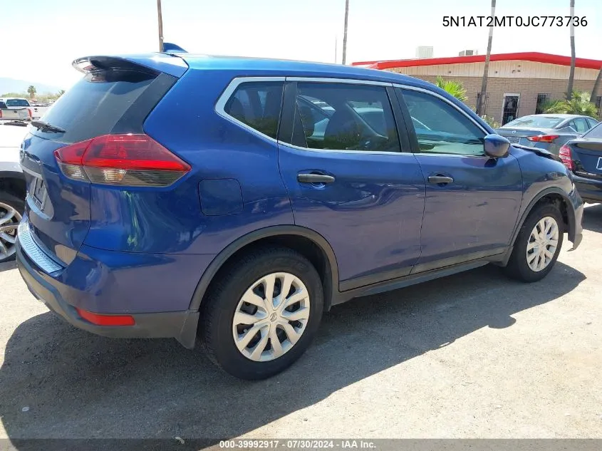 2018 Nissan Rogue S/Sl VIN: 5N1AT2MT0JC773736 Lot: 39992917