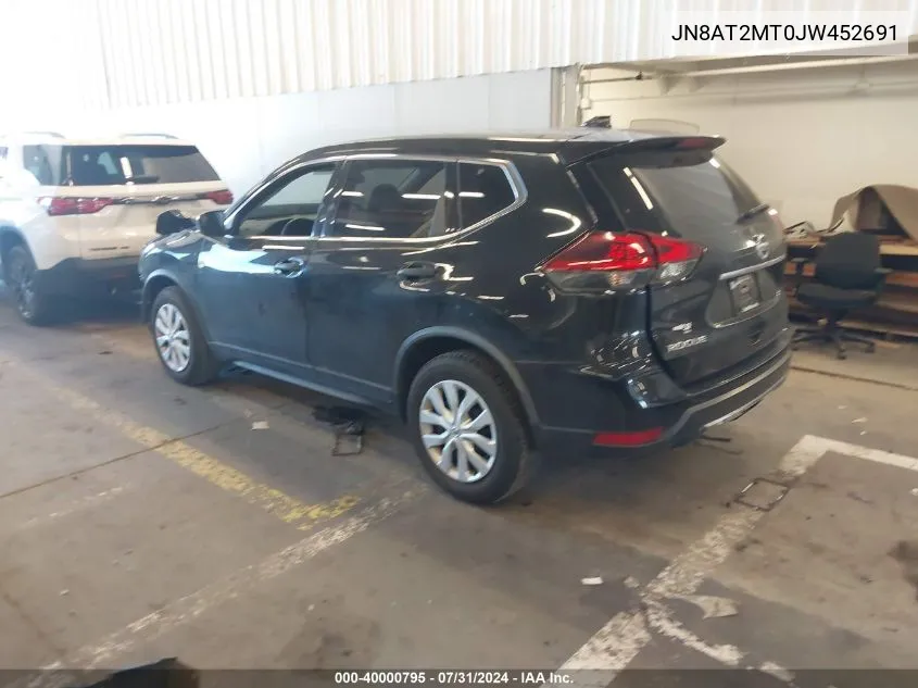 2018 Nissan Rogue S VIN: JN8AT2MT0JW452691 Lot: 40000795