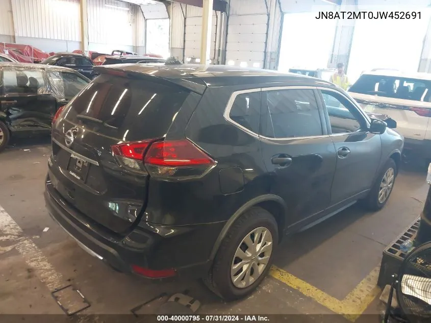 2018 Nissan Rogue S VIN: JN8AT2MT0JW452691 Lot: 40000795