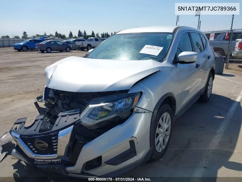 5N1AT2MT7JC789366 2018 Nissan Rogue S