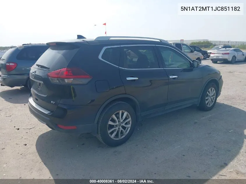 5N1AT2MT1JC851182 2018 Nissan Rogue Sv