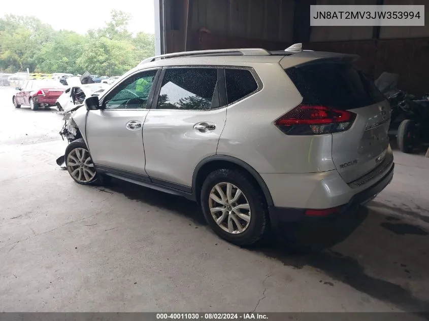 JN8AT2MV3JW353994 2018 Nissan Rogue Sv