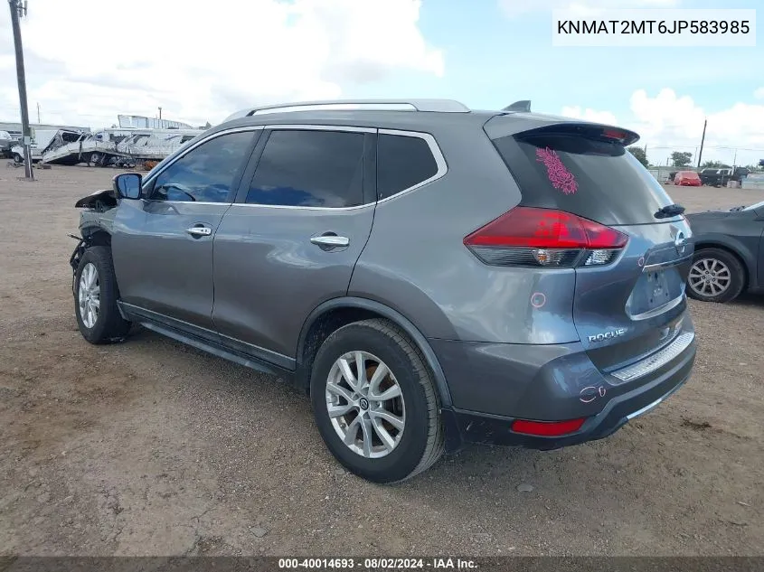 2018 Nissan Rogue Sv VIN: KNMAT2MT6JP583985 Lot: 40014693