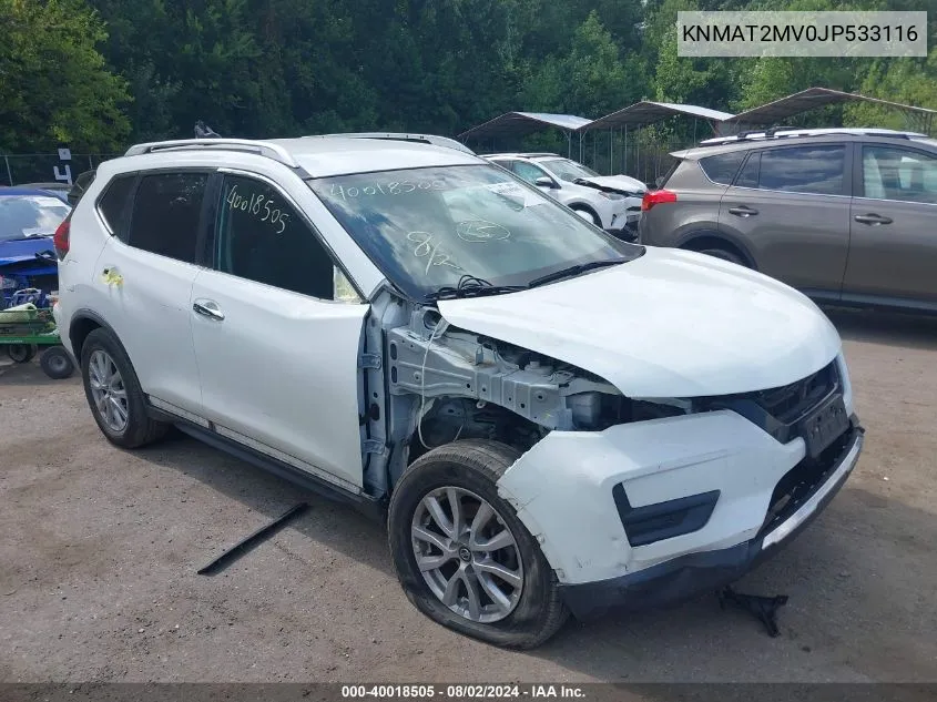 KNMAT2MV0JP533116 2018 Nissan Rogue S/Sv