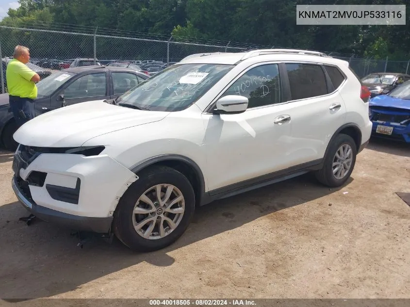 KNMAT2MV0JP533116 2018 Nissan Rogue S/Sv