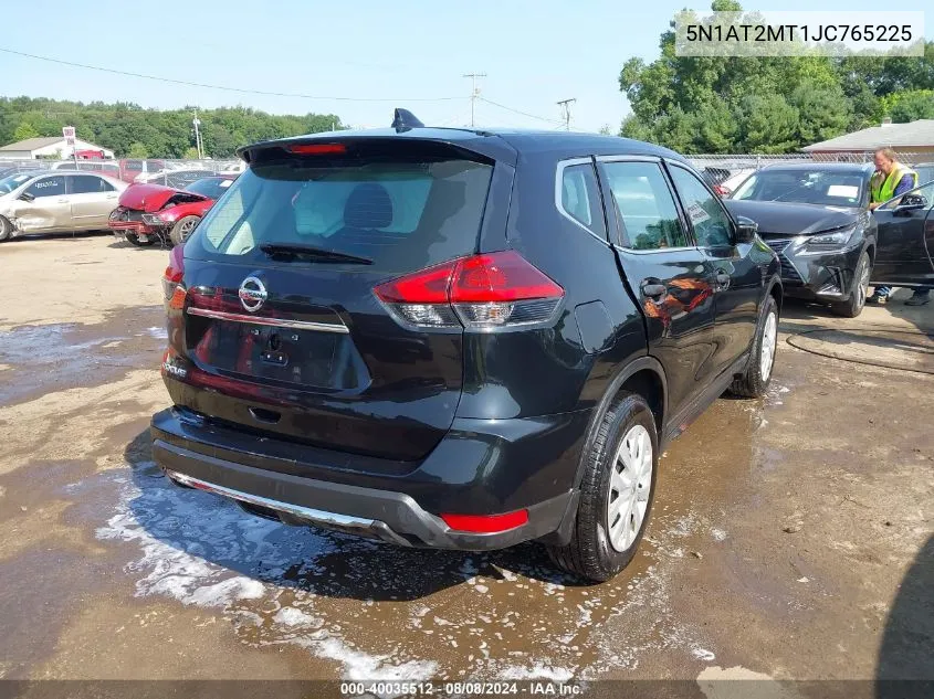 2018 Nissan Rogue S/Sl/Sv VIN: 5N1AT2MT1JC765225 Lot: 40035512