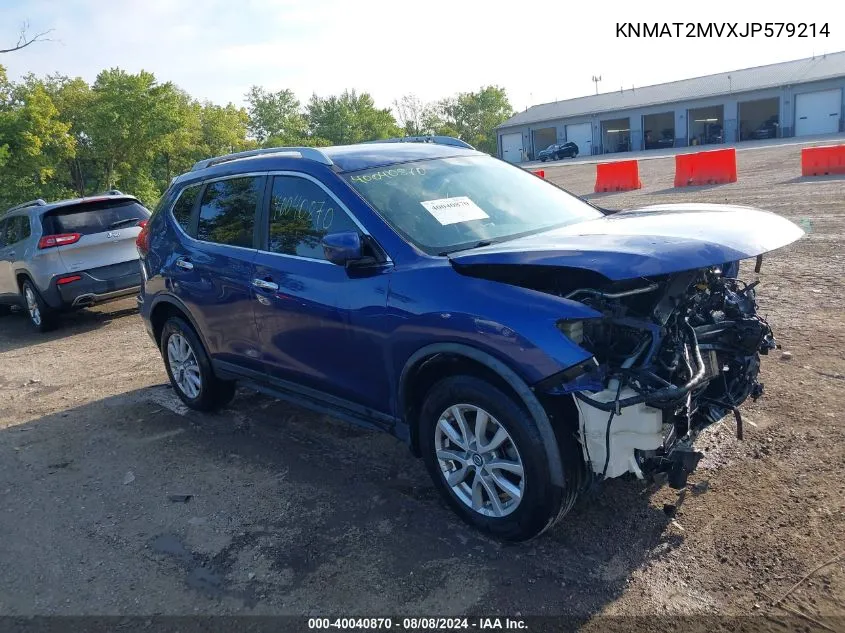 2018 Nissan Rogue Sv VIN: KNMAT2MVXJP579214 Lot: 40040870