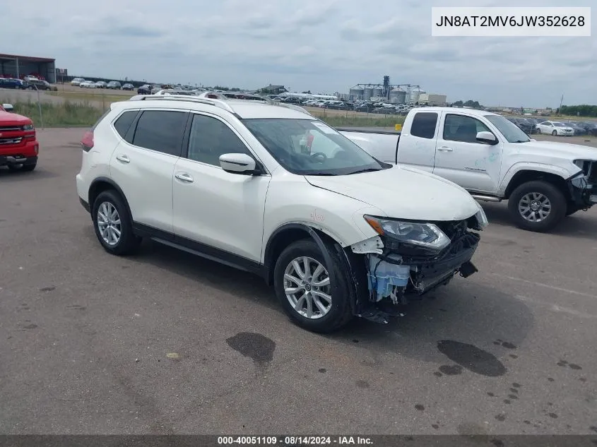 2018 Nissan Rogue Sv VIN: JN8AT2MV6JW352628 Lot: 40051109