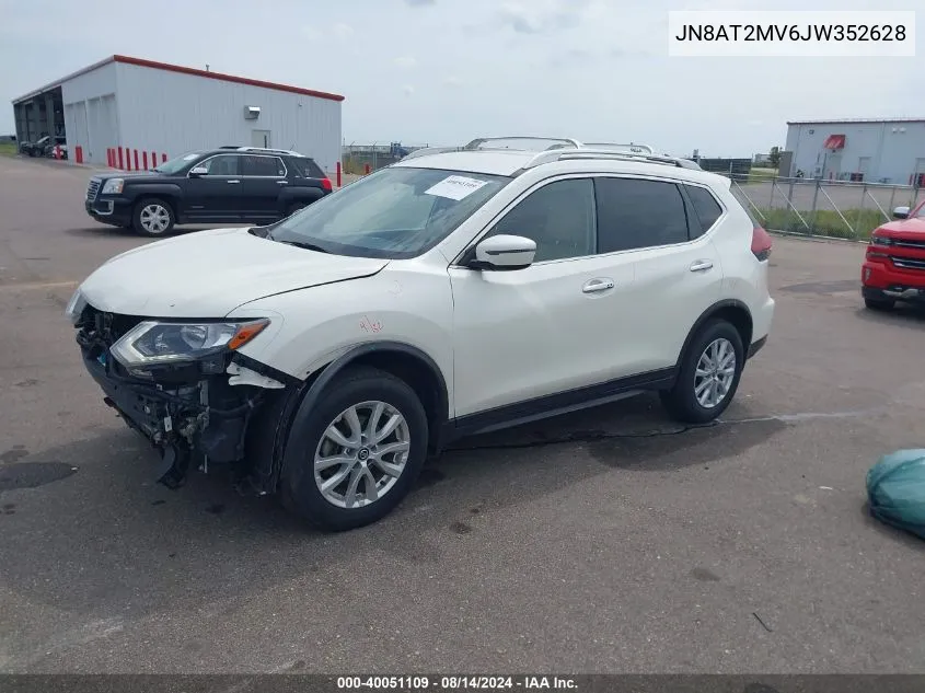 2018 Nissan Rogue Sv VIN: JN8AT2MV6JW352628 Lot: 40051109