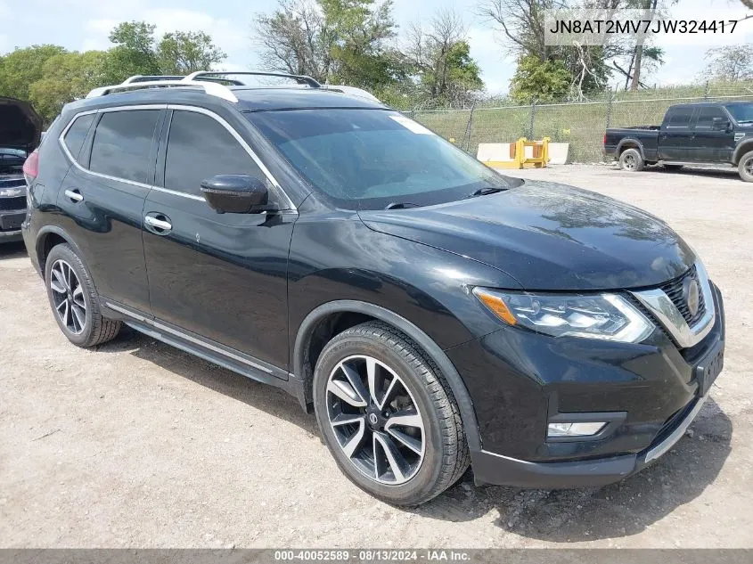 2018 Nissan Rogue Sl VIN: JN8AT2MV7JW324417 Lot: 40052589