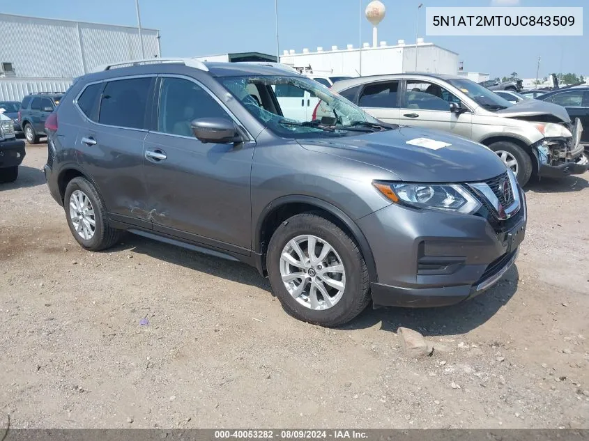 2018 Nissan Rogue Sv VIN: 5N1AT2MT0JC843509 Lot: 40053282