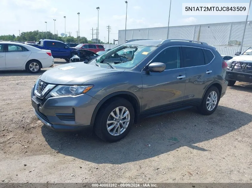 5N1AT2MT0JC843509 2018 Nissan Rogue Sv